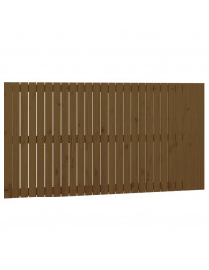 Testiera da Parete Miele 166x3x90 cm in Legno Massello di Pino 2