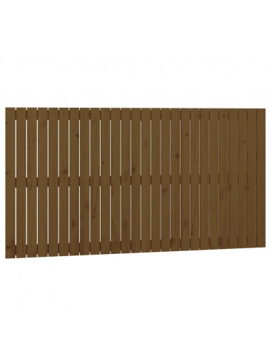 Testiera da Parete Miele 166x3x90 cm in Legno Massello di Pino