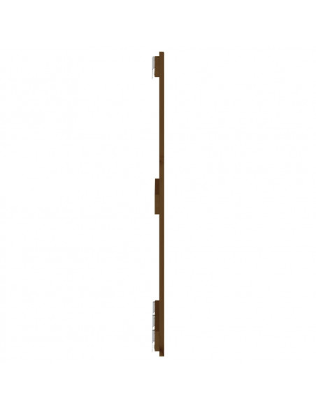 Testiera da Parete Miele 166x3x90 cm in Legno Massello di Pino