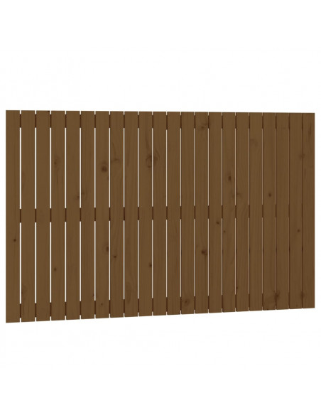 Testiera da Parete Miele 140x3x90 cm in Legno Massello di Pino