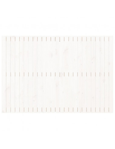 Testiera da Parete Bianca 159,5x3x110 cm Legno Massello di Pino