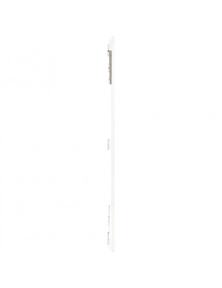 Testiera da Parete Bianca 159,5x3x110 cm Legno Massello di Pino