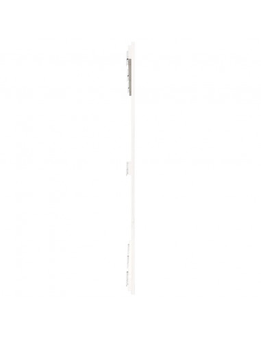 Testiera da Parete Bianca 146,5x3x110 cm Legno Massello di Pino