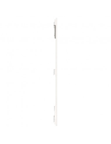 Testiera da Parete Bianca 108x3x110cm in Legno Massello di Pino