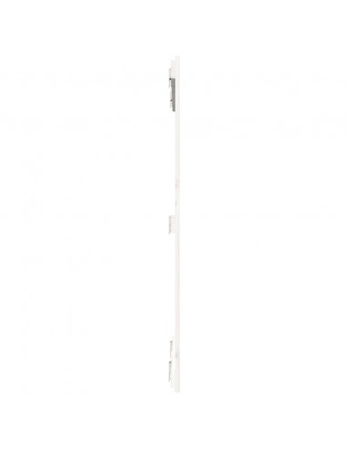 Testiera da Parete Bianca 82,5x3x110 cm Legno Massello di Pino