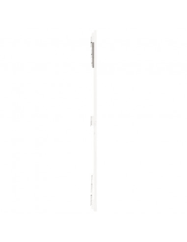 Testiera da Parete Bianca 140x3x110cm in Legno Massello di Pino