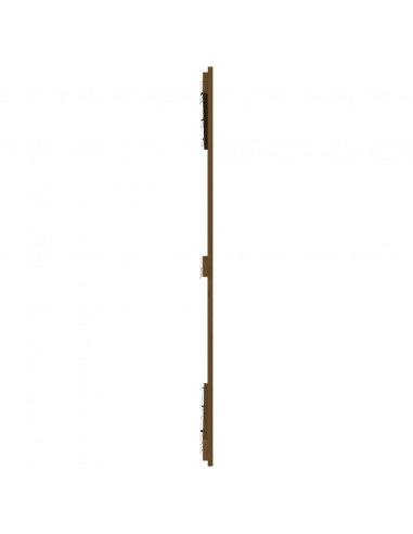 Testiera da Parete Miele 140x3x110 cm in Legno Massello di Pino