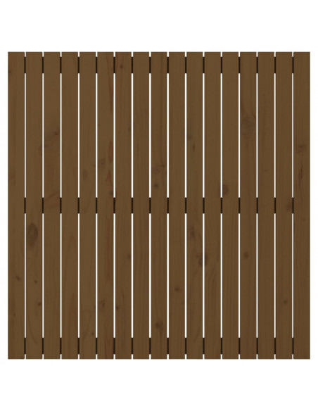 Testiera da Parete Miele 108x3x110 cm in Legno Massello di Pino