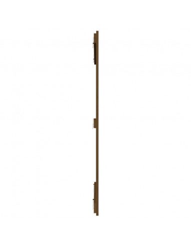 Testiera da Parete Miele 108x3x110 cm in Legno Massello di Pino