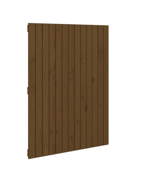 Testiera da Parete Miele 82,5x3x110cm in Legno Massello di Pino