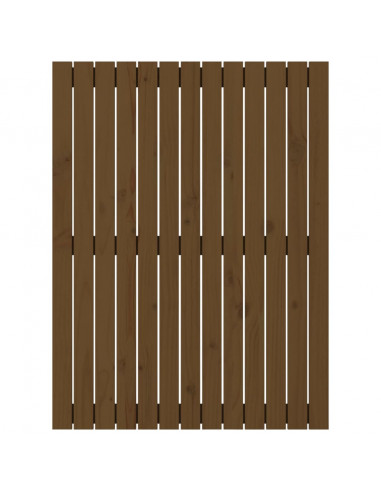 Testiera da Parete Miele 82,5x3x110cm in Legno Massello di Pino