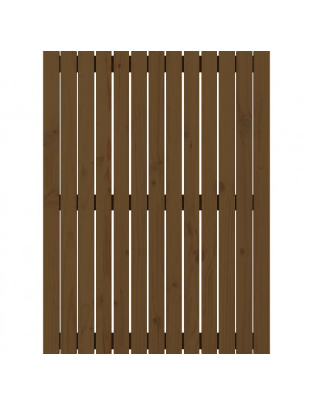 Testiera da Parete Miele 82,5x3x110cm in Legno Massello di Pino