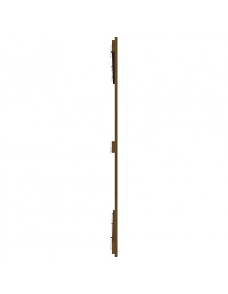Testiera da Parete Miele 146,5x3x110 cm Legno Massello di Pino
