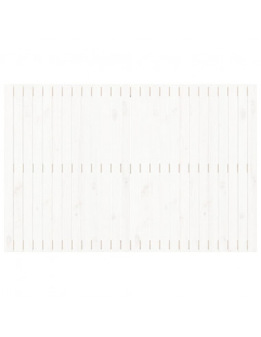 Testiera da Parete Bianca 166x3x110 cm Legno Massello di Pino