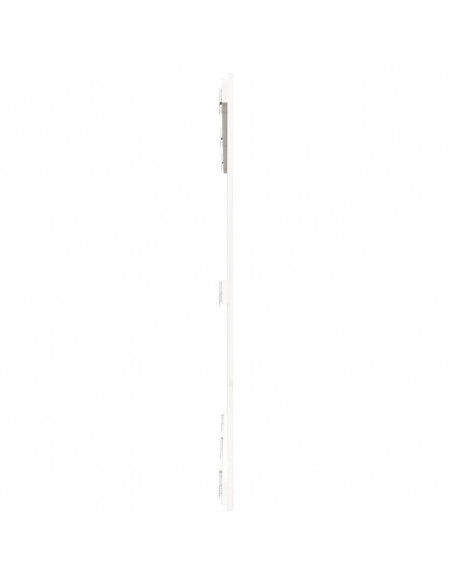 Testiera da Parete Bianca 166x3x110 cm Legno Massello di Pino