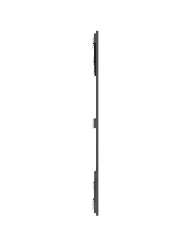 Testiera da Parete Grigia 185x3x110cm in Legno Massello di Pino