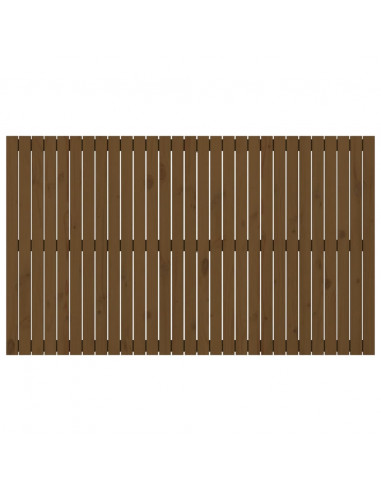 Testiera da Parete Miele 185x3x110 cm in Legno Massello di Pino