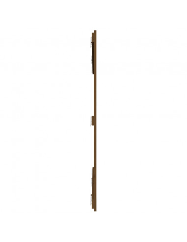 Testiera da Parete Miele 185x3x110 cm in Legno Massello di Pino