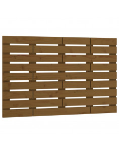 Testiera da Parete Miele 96x3x63 cm in Legno Massello di Pino 2