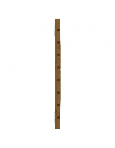 Testiera da Parete Miele 106x3x63 cm in Legno Massello di Pino