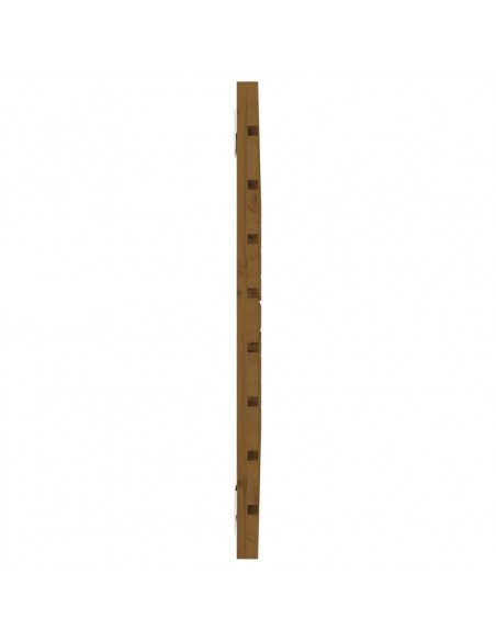 Testiera da Parete Miele 106x3x63 cm in Legno Massello di Pino