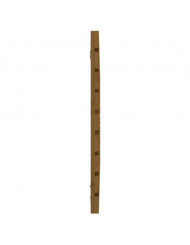 Testiera da Parete Miele 81x3x63 cm in Legno Massello di Pino