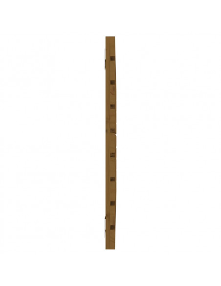Testiera da Parete Miele 81x3x63 cm in Legno Massello di Pino