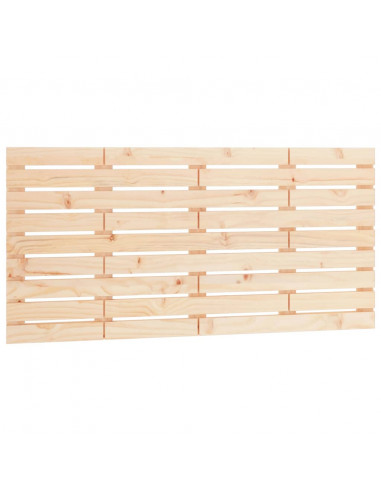 Testiera da Parete 126x3x63 cm in Legno Massello di Pino