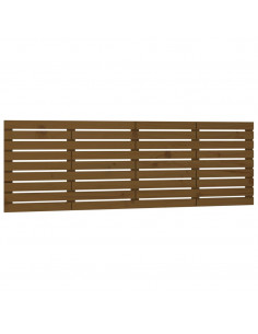 Testiera da Parete Miele 166x3x63 cm in Legno Massello di Pino 2