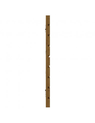 Testiera da Parete Miele 166x3x63 cm in Legno Massello di Pino