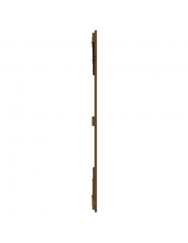 Testiera da Parete Miele 204x3x110 cm in Legno Massello di Pino