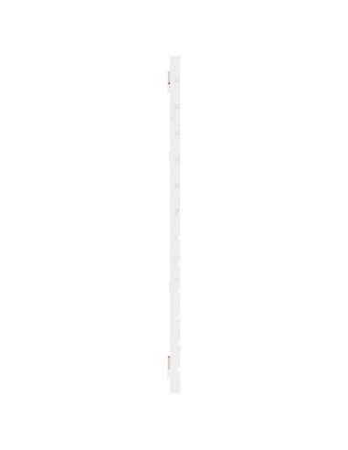 Testiera da Parete Bianca 206x3x91,5 cm Legno Massello di Pino