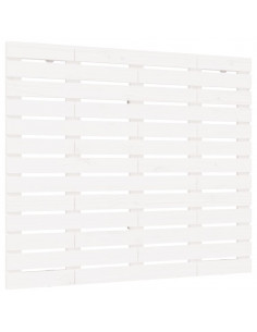 Testiera da Parete Bianca 96x3x91,5 cm Legno Massello di Pino 2