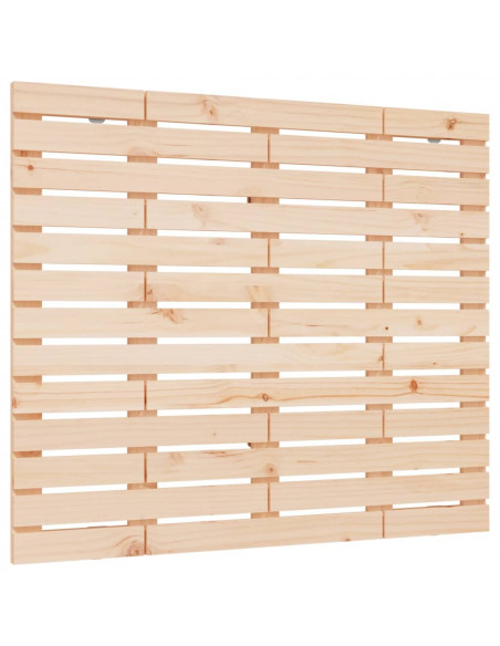 Testiera da Parete 106x3x91,5 cm in Legno Massello di Pino