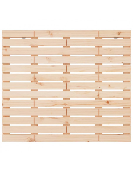 Testiera da Parete 106x3x91,5 cm in Legno Massello di Pino