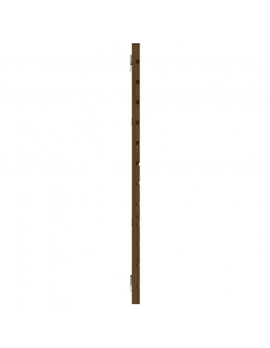 Testiera da Parete Miele 206x3x91,5cm in Legno Massello di Pino