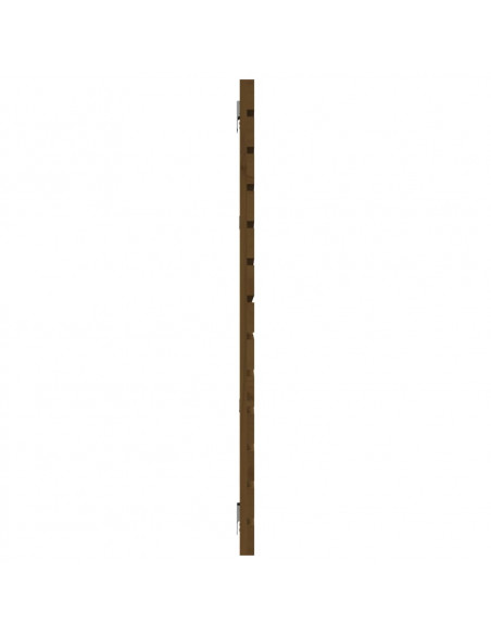 Testiera da Parete Miele 156x3x91,5cm in Legno Massello di Pino