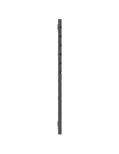 Testiera da Parete Grigia 156x3x91,5 cm Legno Massello di Pino