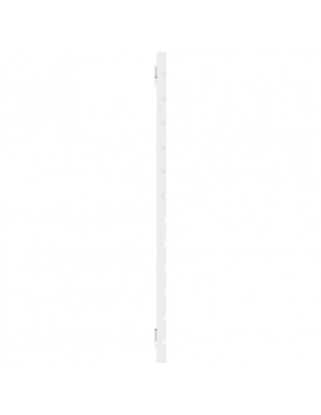 Testiera da Parete Bianca 156x3x91,5 cm Legno Massello di Pino