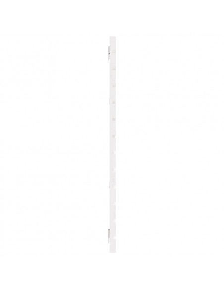 Testiera da Parete Bianca 166x3x91,5 cm Legno Massello di Pino