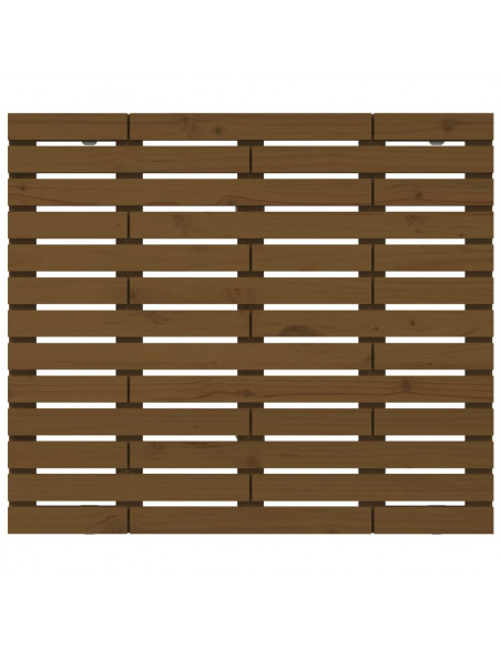 Testiera da Parete Miele 141x3x91,5cm in Legno Massello di Pino