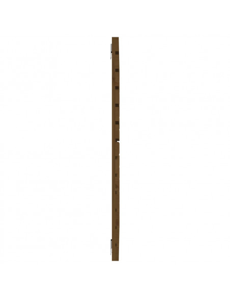 Testiera da Parete Miele 141x3x91,5cm in Legno Massello di Pino