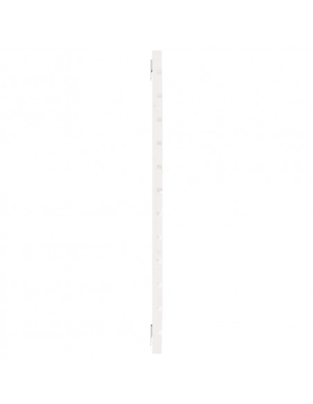 Testiera da Parete Bianca 141x3x91,5 cm Legno Massello di Pino