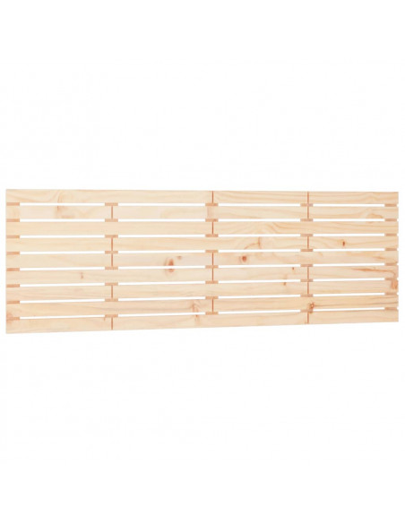 Testiera da Parete 186x3x63 cm in Legno Massello di Pino