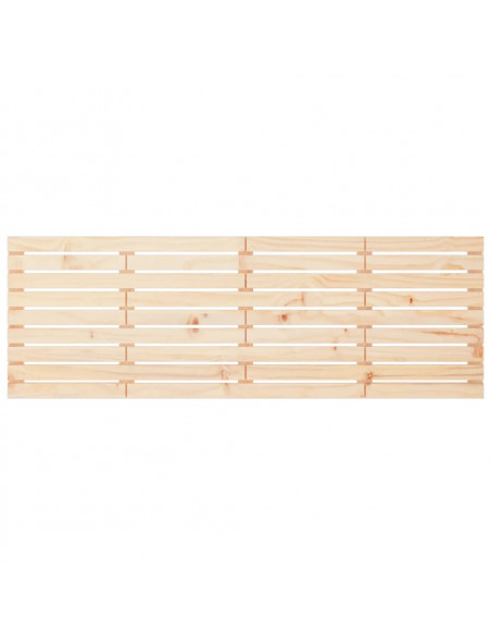 Testiera da Parete 186x3x63 cm in Legno Massello di Pino