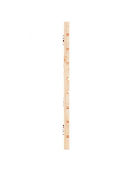 Testiera da Parete 186x3x63 cm in Legno Massello di Pino
