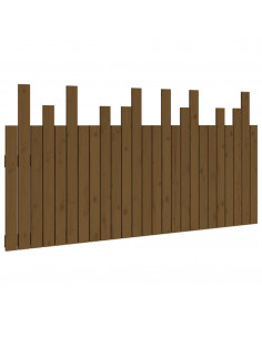 Testiera da Parete Miele 159,5x3x80cm in Legno Massello di Pino 2