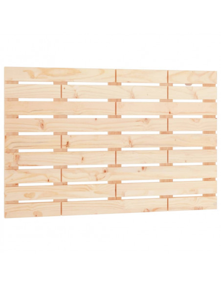 Testiera da Parete 96x3x63 cm in Legno Massello di Pino