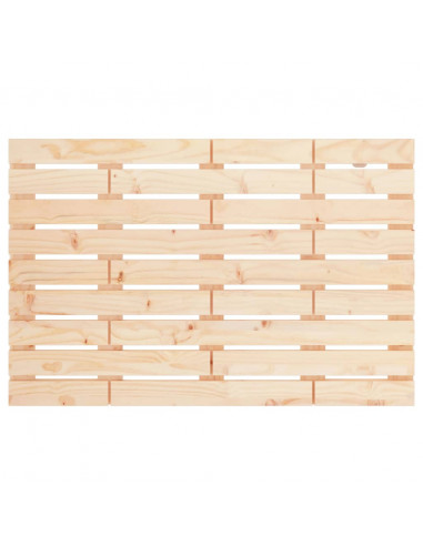 Testiera da Parete 96x3x63 cm in Legno Massello di Pino