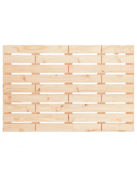 Testiera da Parete 96x3x63 cm in Legno Massello di Pino